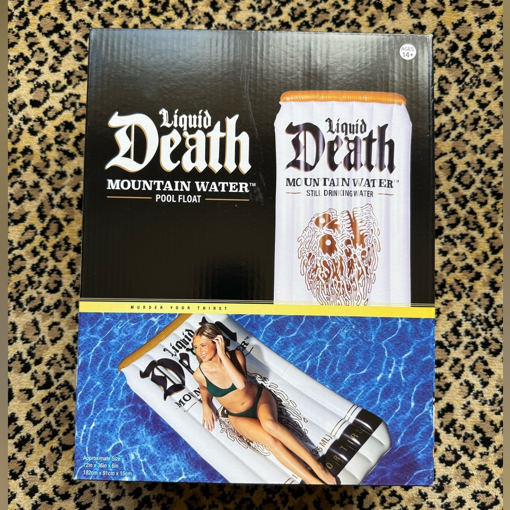 Liquid Death pool float (NIB)